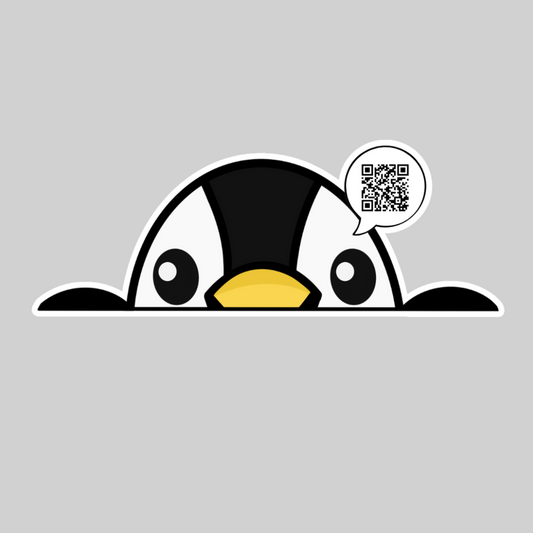 Penguin Peeker Sticker