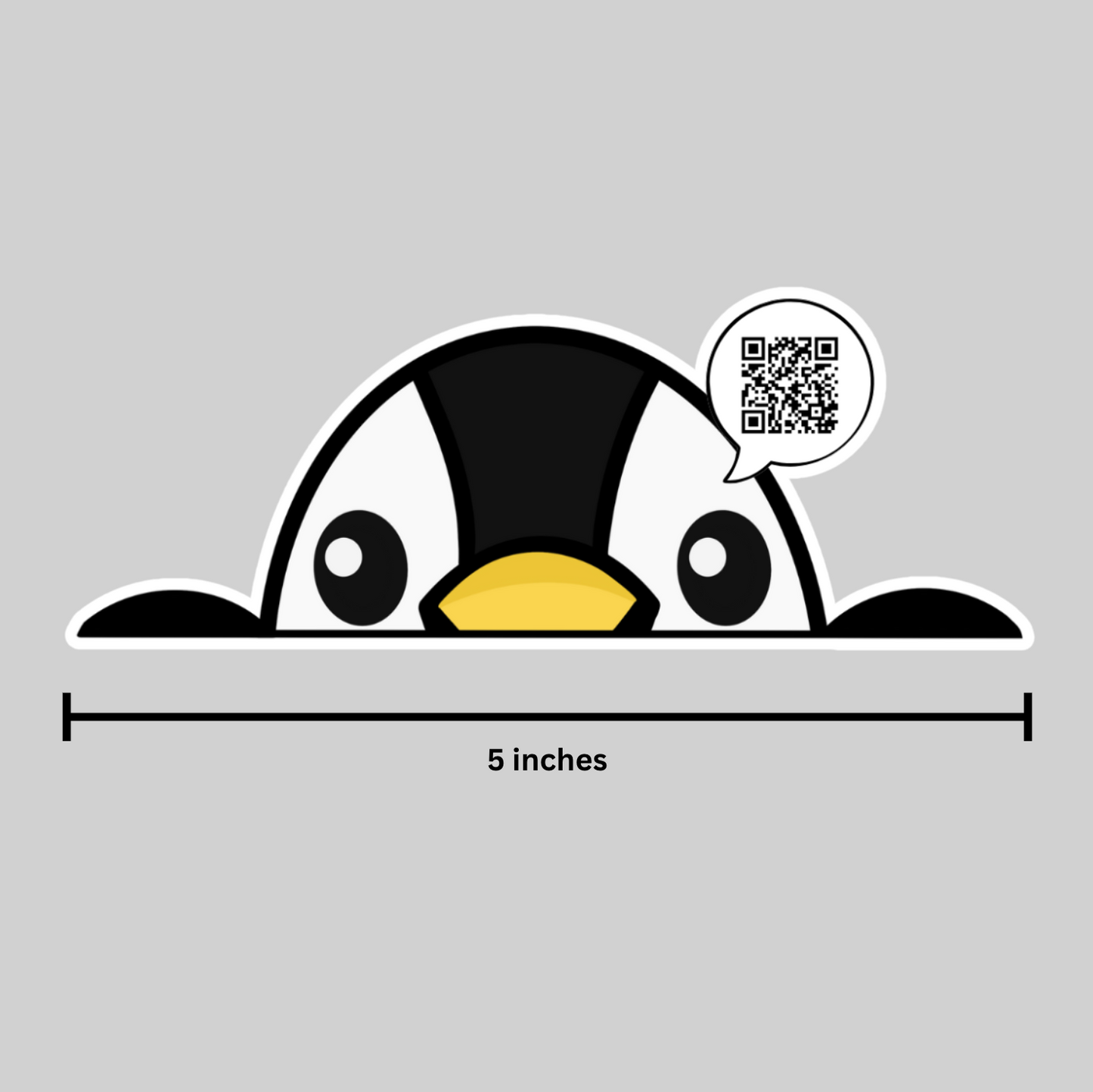 Penguin Peeker Sticker