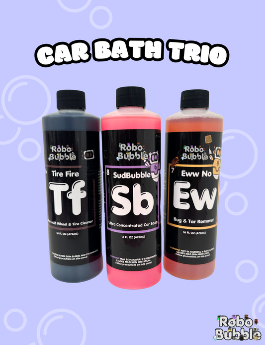 Car Bath Trio | Robo Bubble
