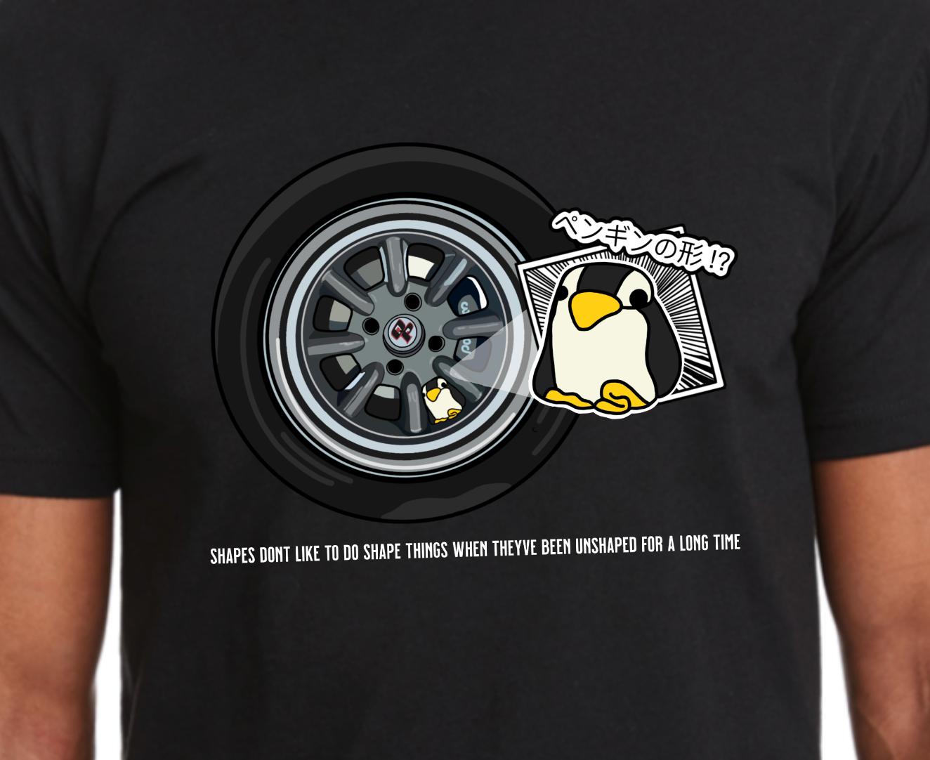 Penguin Shape Unisex Tee